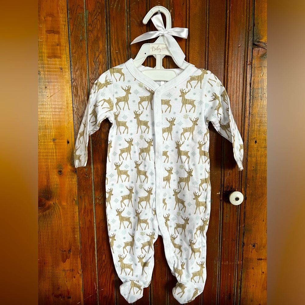 NWT Baby Ganz Collection 4 Piece Woodland Deer Layette Set 3-6 Months